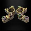 Ampper Brass Battery Terminals Connectors Clamp, Top Post Battery Terminal