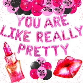 LaVenty You Are Like Really Pretty Party Decor Mean Girls Party Decorations Early 2000s Party Decorations Y2K You Are Like Really Pretty Banner Sign Mean Girls Birthday Bachelorette Party Supplies