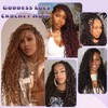 FANWYFYU Boho Faux Locs Crochet Hair 8 Packs Goddess Locs