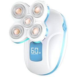 Fishcovers Electric Razor for Women, Wet and Dry Shaver, 5 Blade Foil Head, Pink