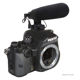 Advanced Super Cardioid Microphone for Pentax KP (Stereo/Shotgun) with Dead Cat Wind Muff