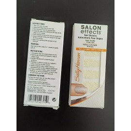 Sally Hansen SALON EFFECTS Nail Stickers 18 Nail Tabs 130 THREAD LIGHTLY -2 Pack
