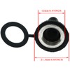 MEETOOT 12pcs Button Switch Waterproof Dust Proof Cap 12mm Rubber