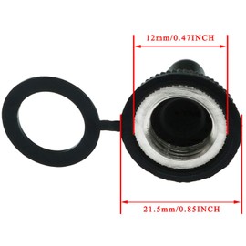 MEETOOT 12pcs Button Switch Waterproof Dust Proof Cap 12mm Rubber Electrical Toggle Switch Cover Weatherproof Protector Boot for Most Toggle Switches
