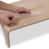 EarthLite Wooden Step Stool - 4'' High, Large Surface, Strong