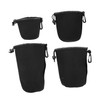 SEWACC 4pcs Camera Lens Pouch Set with Belt Loop and
