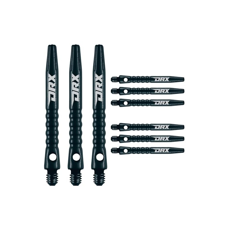 RED DRAGON Hip-Grip Medium Black Aluminium Dart Shafts (Shaft) -