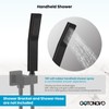 gotonovo Oil-Rubbed Bronze Solid Brass Hand Held Shower Head Wall