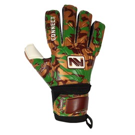 CONNECT Goalkeeper/Goalie Gloves Extreme Grip for Kids, Youth & Adult, Finger Support, Soccer Gloves for Boys, Girls & Junior Keepers Football Gloves for Training, Size 4/5/6/7 (GOLD, 5)