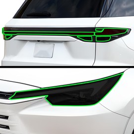 BOGAR TECH DESIGNS Full Headlight Taillight Tint Kit Compatible with Lexus TX 2024-2025, Dark Smoke