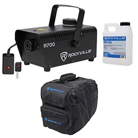 Rockville R700 Fog/Smoke Machine w/ Remote + Fluid Quick Heatup + Carry Bag