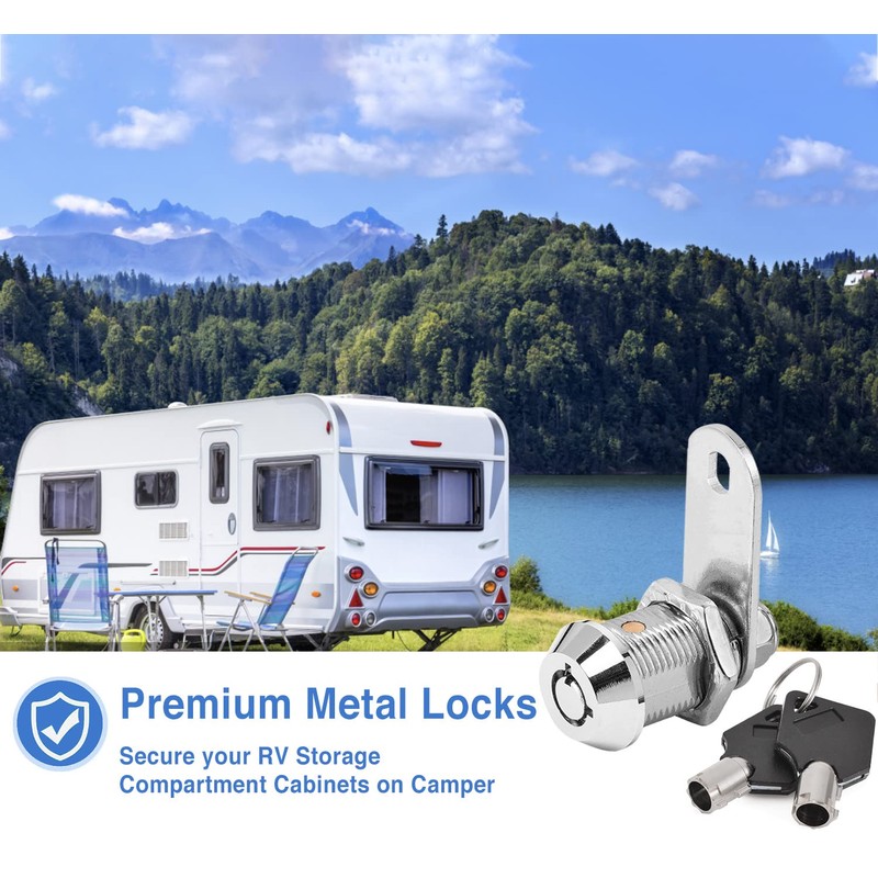 Sissinda RV Storage Locks - Keyed Alike, 7/8' Fits 9/16'