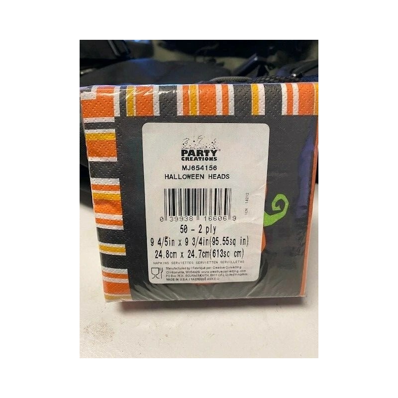 Party Creations Halloween Heads Napkins 50ct New!!!