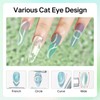 MIZHSE Cat Eye Gel Nail Polish Set, 6 Color Smooth
