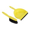Jantex Soft Dustpan and Brush Set, Yellow, 220mm Wide, Colour