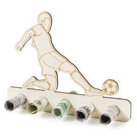 BOFUNX Wooden Money Gift Football Play Money Gift Packaging for Birthday Christmas Gifts Children Friend Creative Gifts