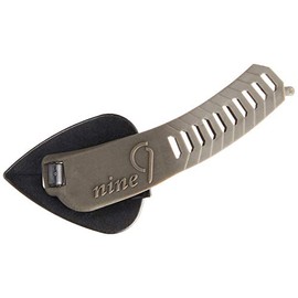 TAB TE126-MBK x GY (HARD) Flat Pick Nine9 Teardrop Guitar Pick