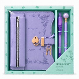 WeiAlico Secret Diary with Lock and Keys for Girls 6-12 Years