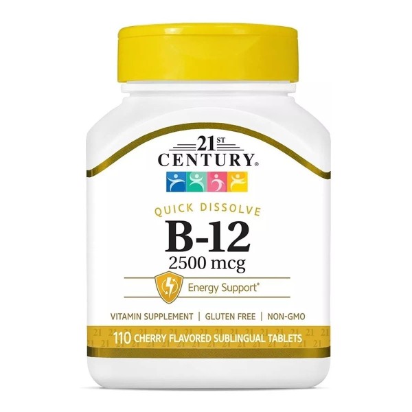21st Century Vitamina B12 Sublingual Premium 2500 Mcg 110 Tabletas