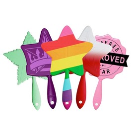 Jeffree Star Cosmetics Hand Mirrors - Collectible Designs & Shapes - Shade: Green Faded Chrome