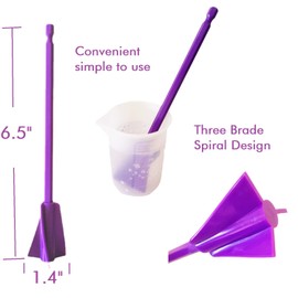 Resin Mixer Paddles,12 PCS Drill Mixing Attachment,Reusable Paint Mixer for Drill, epoxy drill paddles drill mixer Drill Attachment Resin Molds Mixing,Epoxy Tumblers Cups