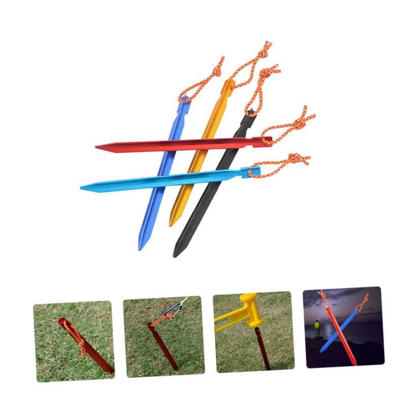 Mipcase Tent Nails Durable Lightweight Camping Pegs with Easy Pull