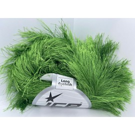 Grass Green Extra Long Eyelash Yarn Ice Luxurious Fun Fur 50gr 38yds