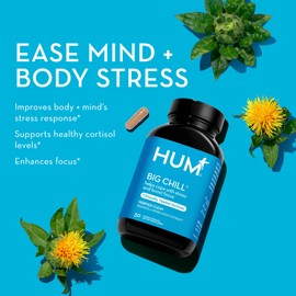 HUM Big Chill - Calming Supplement with Rhodiola Rosea for Stress & Mood Support - Balances Adrenal Health for Improved Stress Response (30-Count)