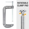 Olympia Tools Heavy Duty Cast Iron C-Clamps with 8-Inch Jaw