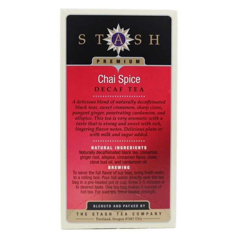 Stash Decaf Chai Spice Tea, Tea , 18 ct