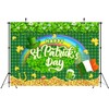 CORFOTO 9x6ft Fabric Happy St Patricks Day Decorations Backdrop Spring