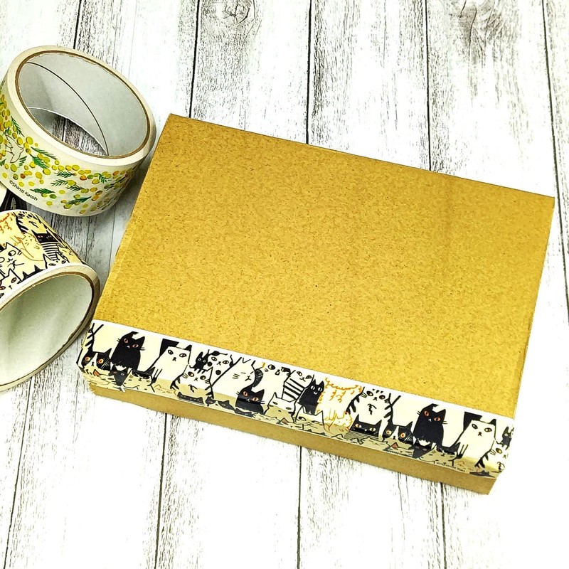 Shindo Katoh Kraft Tape, Ks-cft-10011 Design Tape, Shimaenaga, Width 1.8