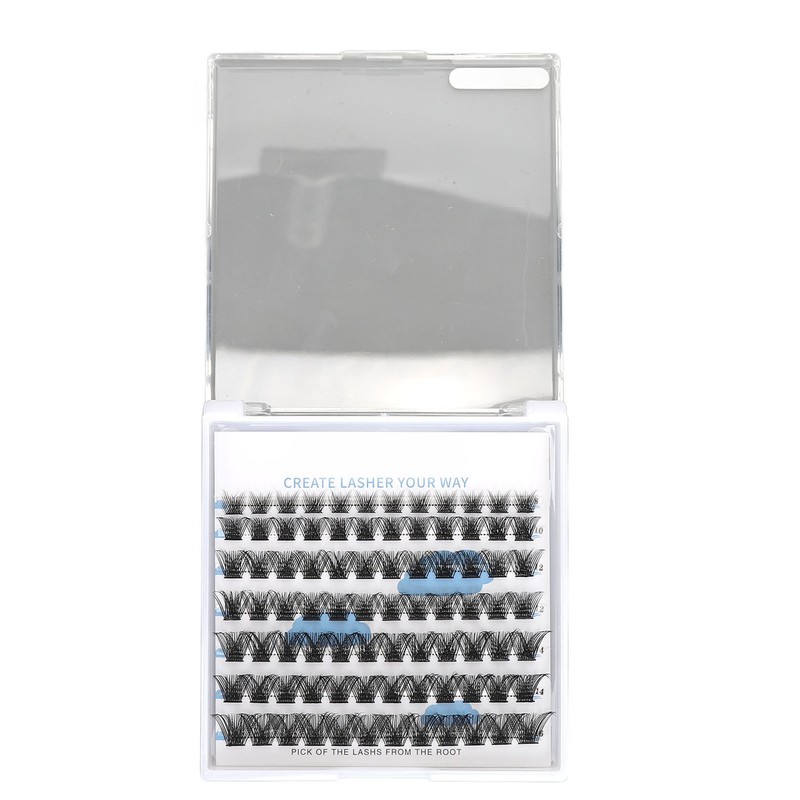 84 Clusters Individual Eyelash Extensions 8/10/12/14/16mm D Curl Fluffy Eyelash