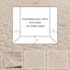 Lady Ann Oversized King Bedspreads Set for 120x120 Extra Bed,