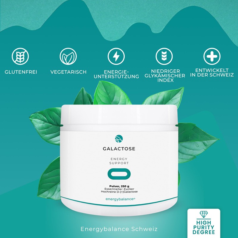 EnergyBalance Pure D-Galactose Powder - Sugar for the Brain -