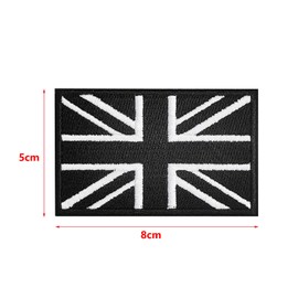 United Kingdom Flag Patch,2pcs Tactical Great British Union Jack Patch Embroidered England Flag Morale Applique Fastener Hook & Loop UK Emblem for Tactical Backpack,Hats Jacket Pants