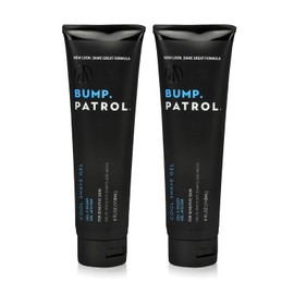 Bump Patrol Cool Shave Gel - Sensitive Clear Shaving Gel With Menthol Prevents Razor Burn, Bumps, Ingrown Hair - 4 Ounces 2 Pack