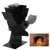 2 Blade Heat Powered Wood Fireplace Fan 1200RPM 25dB Low