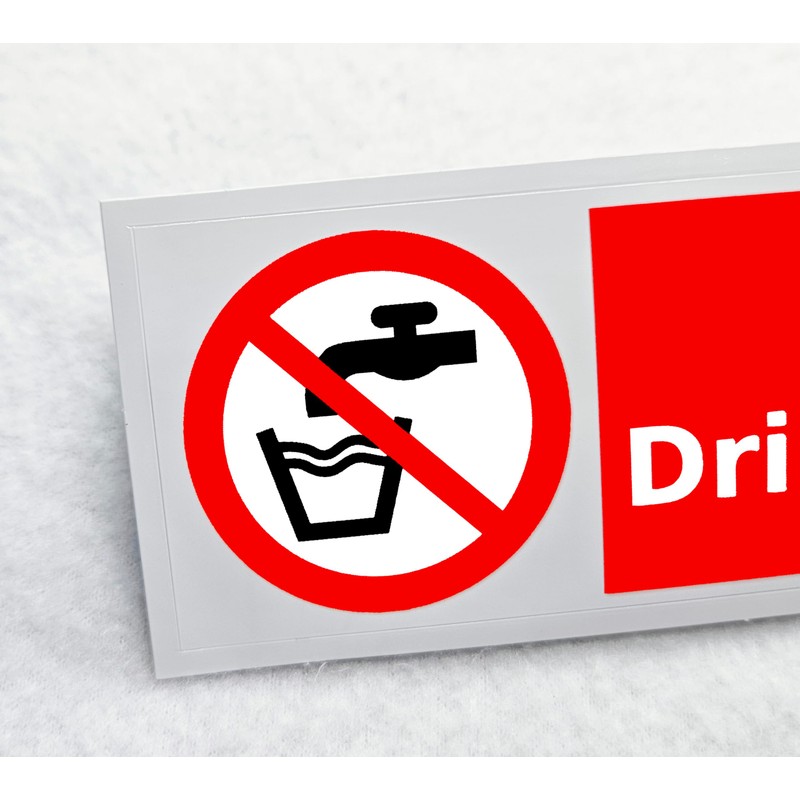 Not Drinking Water Sticker Pack of 3 Waterproof Outdoor Vinyl