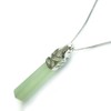 Bella Jade Power Stone Pendant Necklace, Natural Stone Point Crystal,