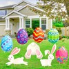8 Pieces Easter Decorations Egg Bunny Easter Outdoor Decor Rabbits