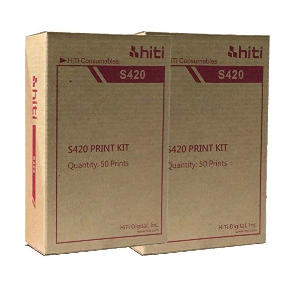 2 Pack Hiti Paper and Ribbon Pack 87.P3410.03BV for S420