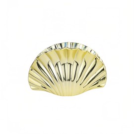 3.94'' Gold Shell Hair Claw Clip for Women Girls Resin Fashion Seashell Hair Clips Cute Ocean Theme Hair Accessories for Birthday Luau Beach Parties