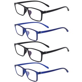 Mcoorn 3.00 Computer Blue Light Blocking Reading Glasses(Flexible and Lightweight) Plastic Unique Readers for Women