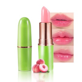 BINGBRUSH Peach Color Changing Lipstick Queen,Moisturizer Long Lasting Lip Care Lip Balm Magic Lip Gloss Lip Tint Stain Glossly Makeup Lipstick Set for Women (1pc 09#Peach)