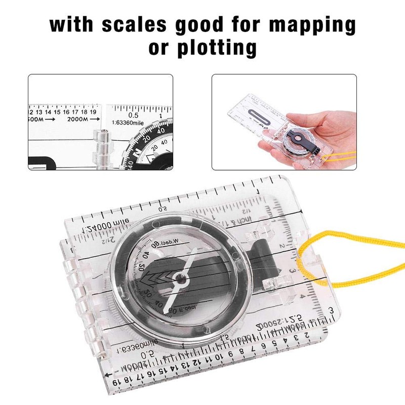 Regle Cras Navigation,Mapa Brújula Navigation Camping Compass Senderismo Brújula,Mapa De