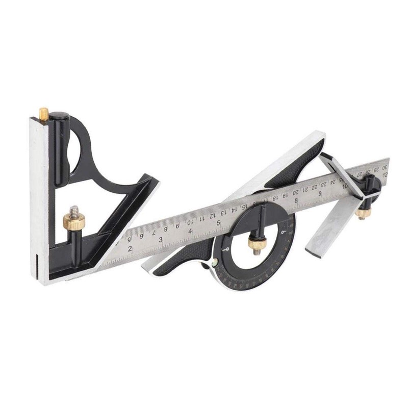 EVTSCAN Latest Stainless Steel T Square Ruler Combination Square Set