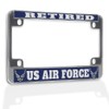 Fastasticdeals Metal Insert Bike License Plate Frame Retired Us Air