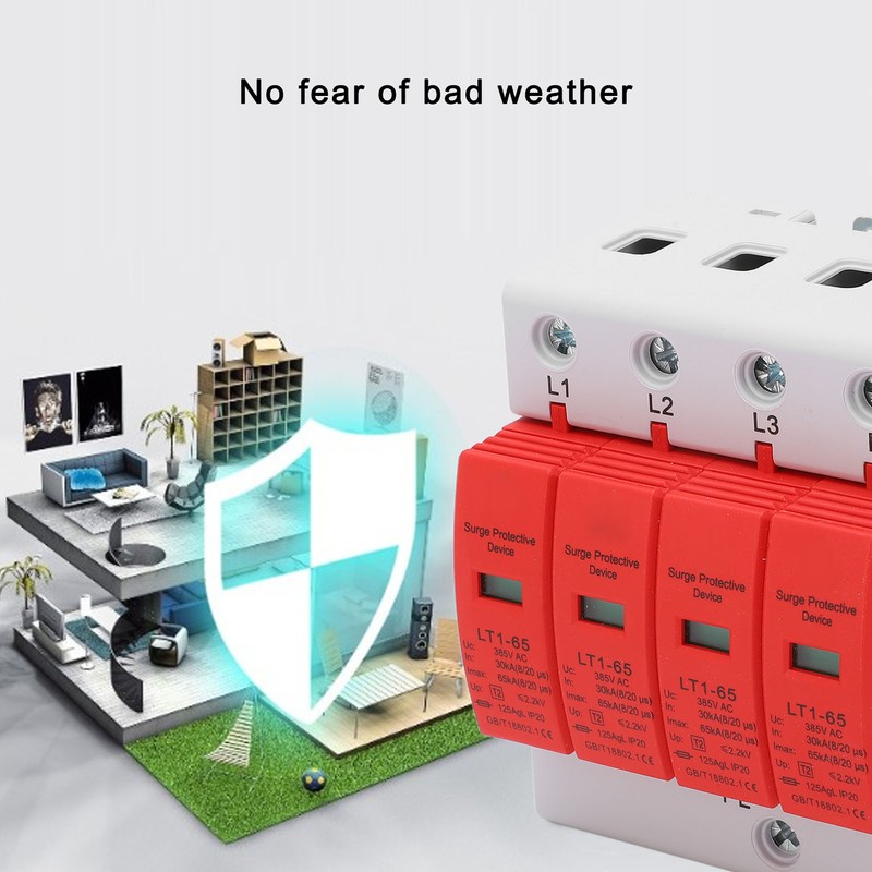 4P Surge Protective Device High Accuracy Exquisite Craftsmanship Safe Arrester