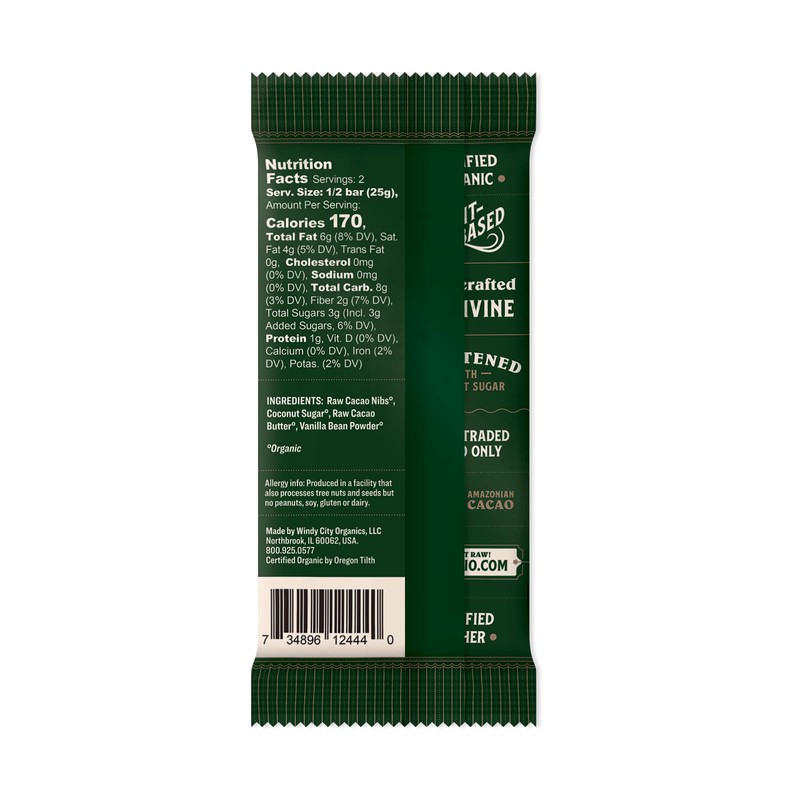 Rawmio Premium Dark Chocolate Bar - Organic, Raw, Gluten-Free, 70%